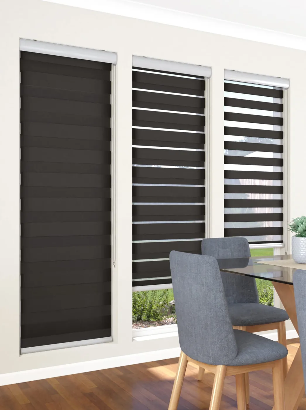 Zebra blinds from our installation collection